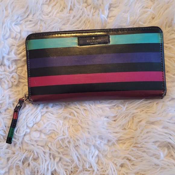 kate spade Handbags - Kate Spade Multi striped wallet